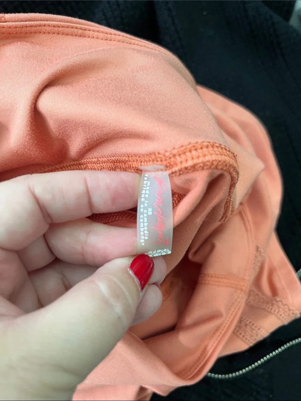 Free People FP Movement Pleats And Thank You Skort Peach Melon Ruffle Skirt